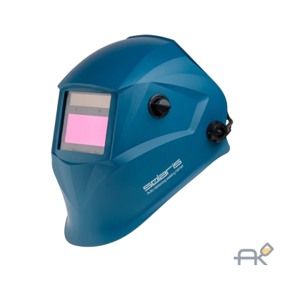 Щиток сварщика с самозатемняющимся светофильтром Solaris ASF520S (синий) (1/2/1/2 95x34 мм DIN 4/9-13 (регул) шлифовка рег.чувств.+задержки смен (ASF520S.MBL)